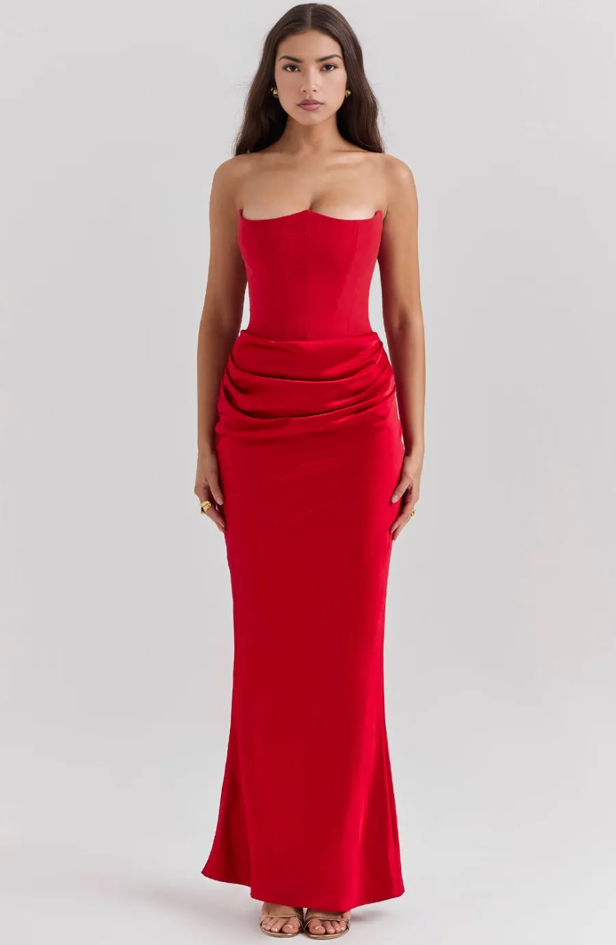 Aletheia strapless maxijurk voor dames