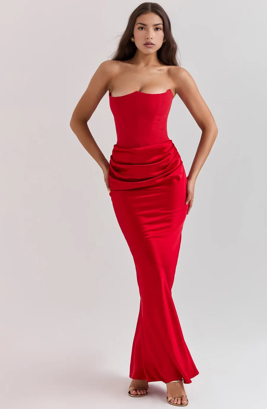 Aletheia strapless maxijurk voor dames