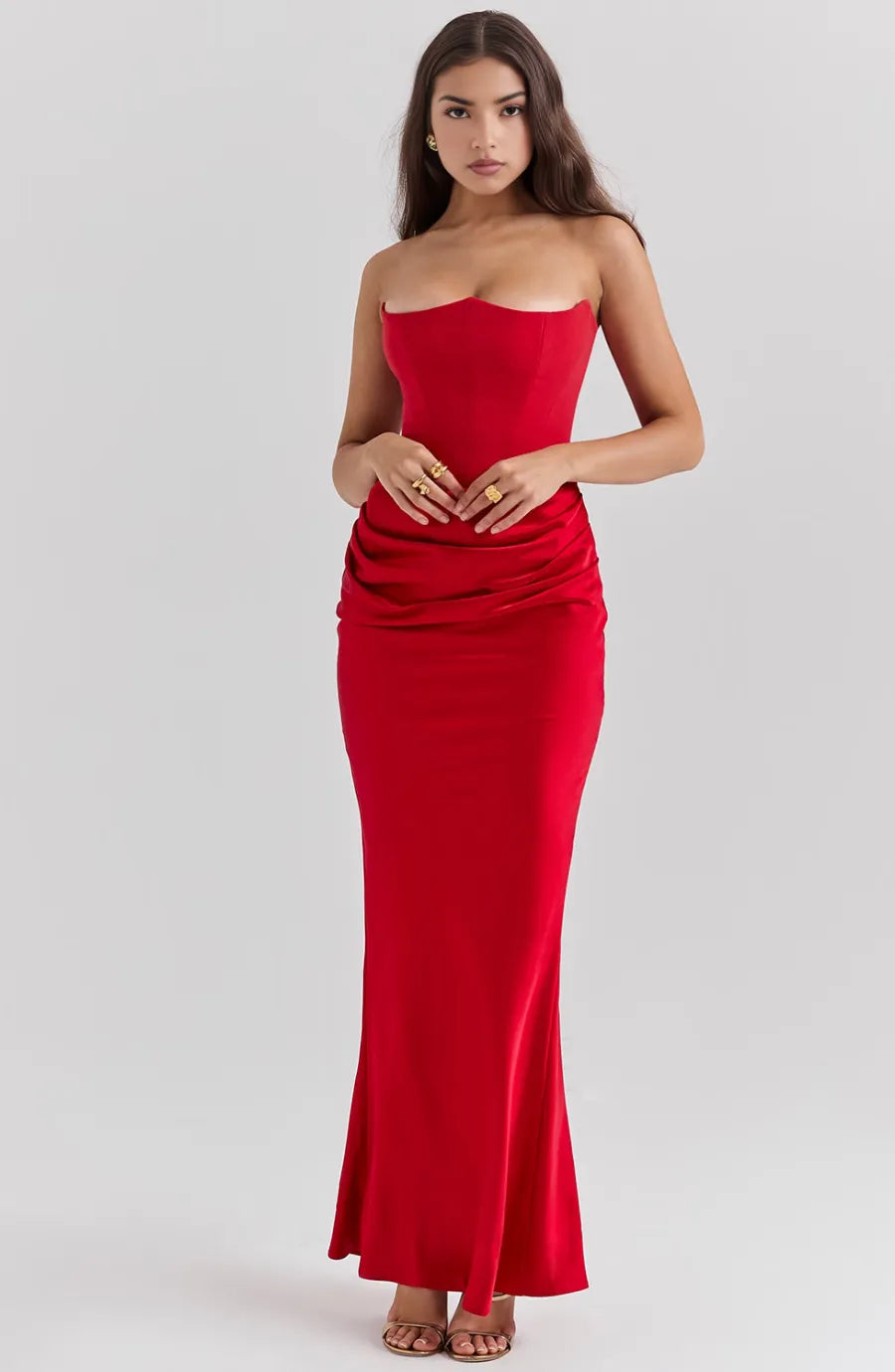 Aletheia strapless maxijurk voor dames