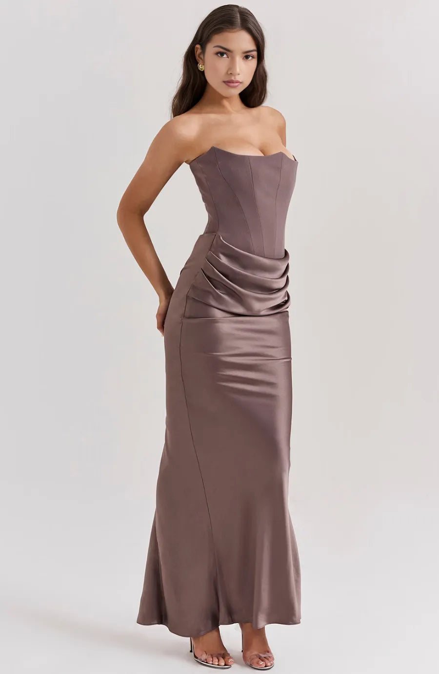 Aletheia strapless maxijurk voor dames