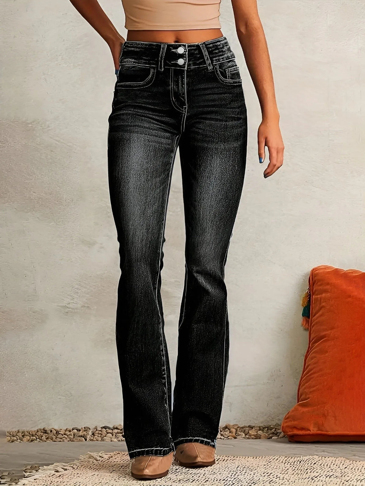 Alice flared damesjeans met hoge taille