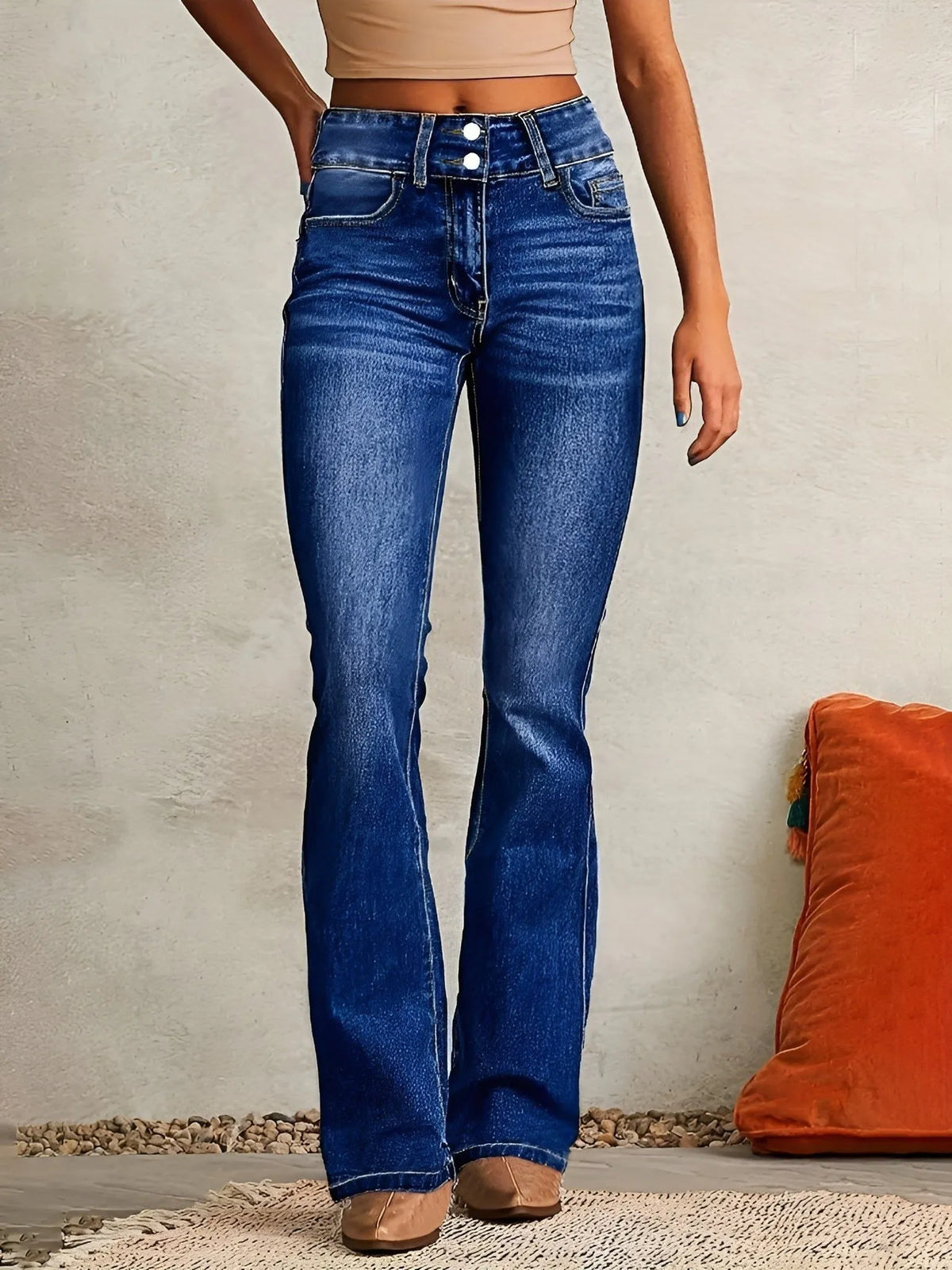 Alice flared damesjeans met hoge taille