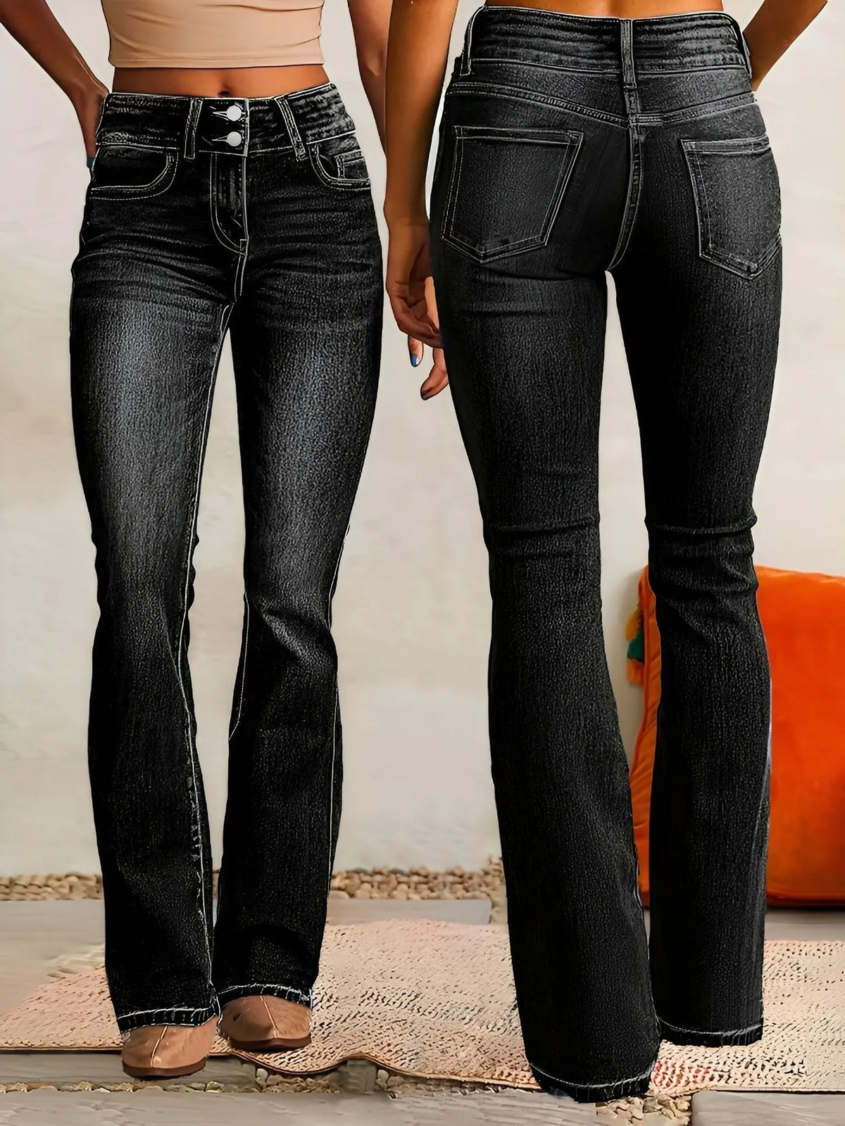 Alice flared damesjeans met hoge taille