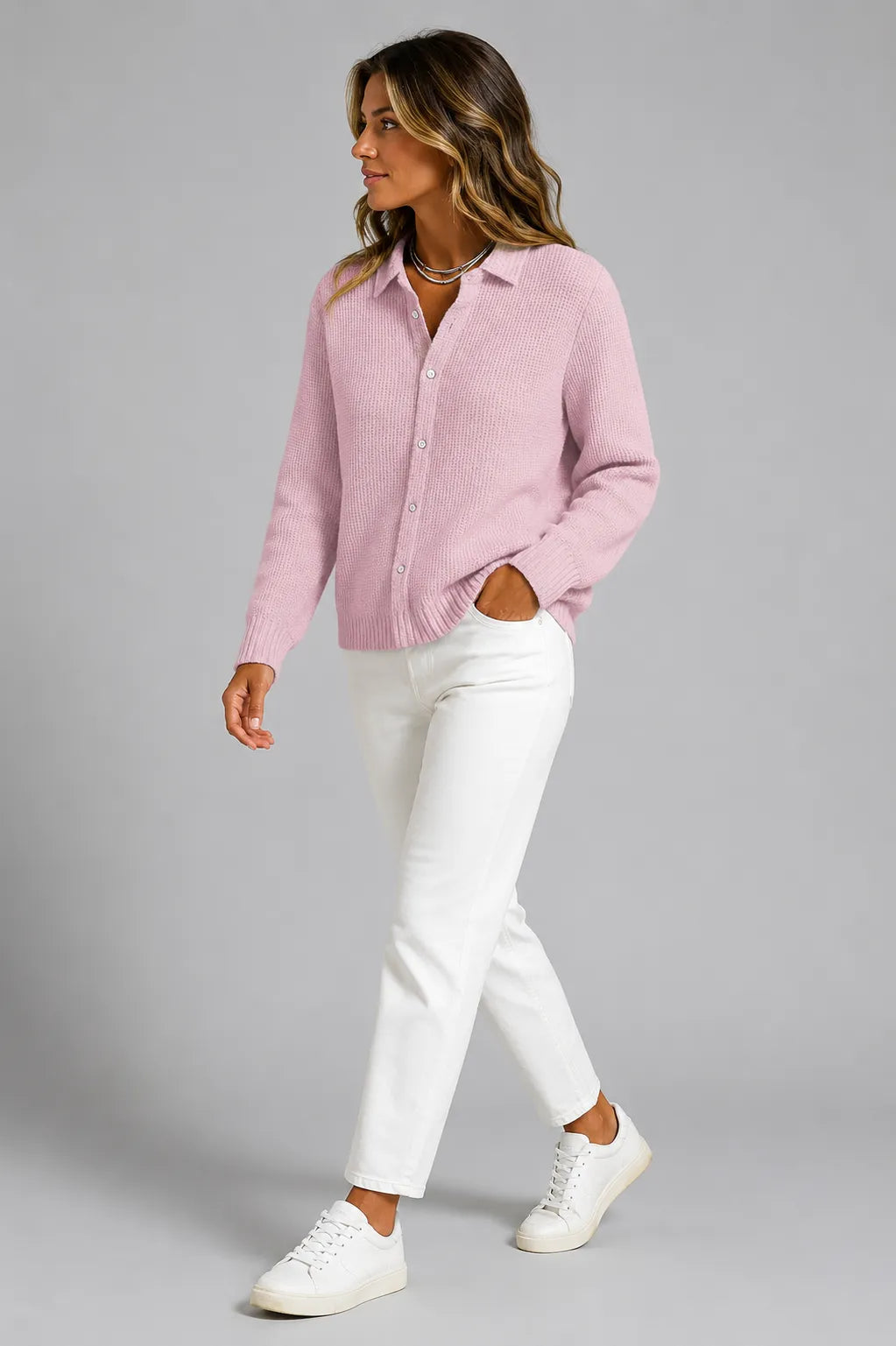 Aneira ribgebreid damesvest