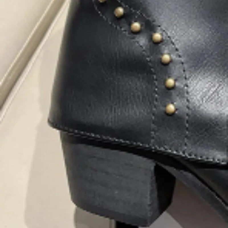 Angelica westernenkellaarsjes voor dames met studs