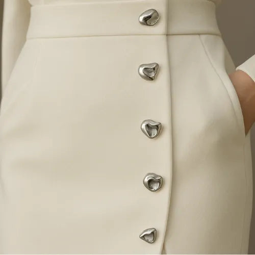Anthea mouwloze midijurk met knoopsluiting voor dames