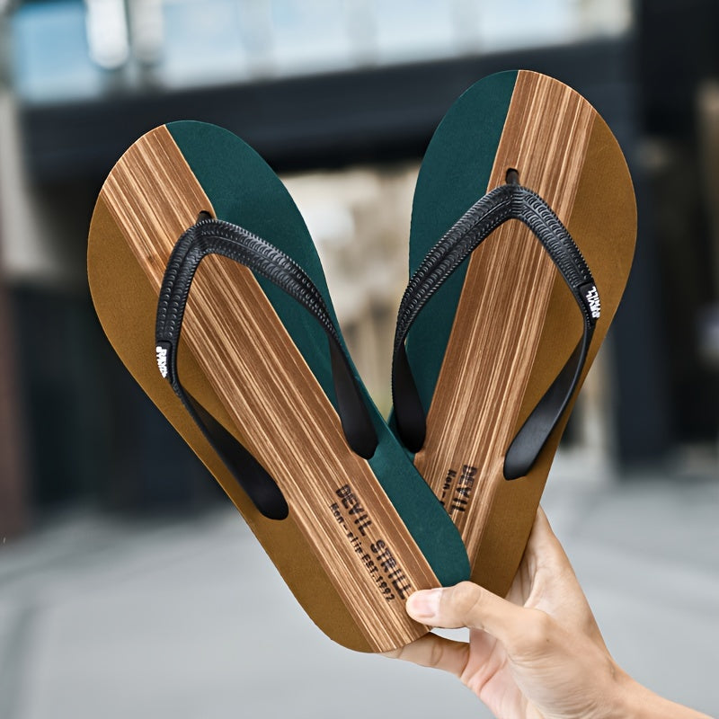 Herenslippers met EVA-bovenwerk en rubberen zool
