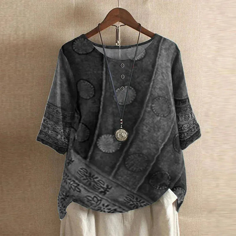 Anya oversized blouse met bloemenprint voor dames