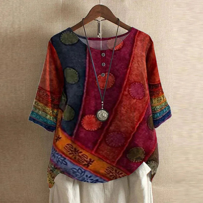 Anya oversized blouse met bloemenprint voor dames