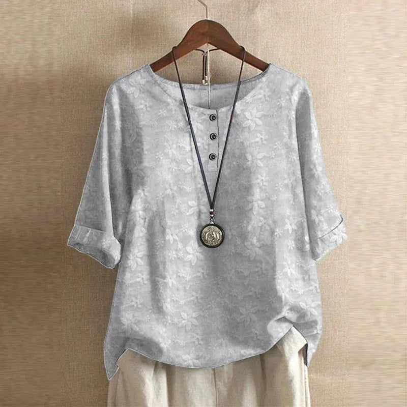 Anya oversized blouse met bloemenprint voor dames