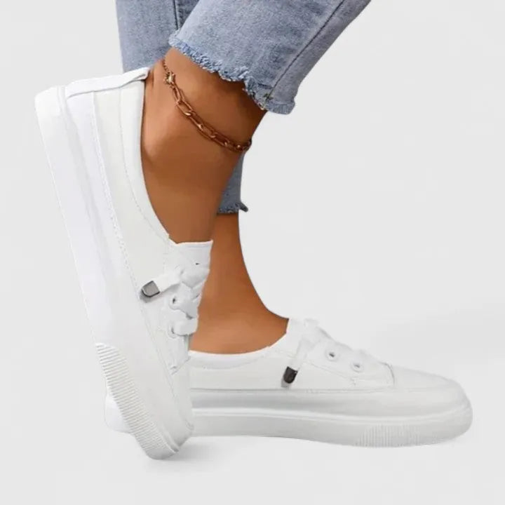 Aspen damesplateausneakers met vetersluiting