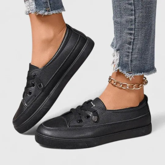 Aspen damesplateausneakers met vetersluiting