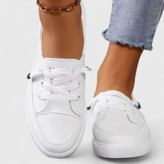 Aspen damesplateausneakers met vetersluiting