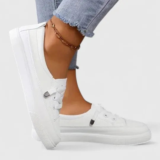 Aspen damesplateausneakers met vetersluiting