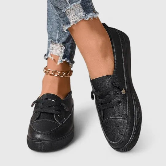 Aspen damesplateausneakers met vetersluiting