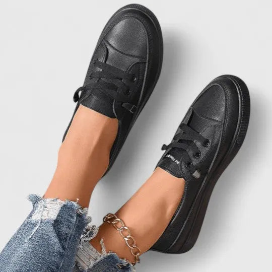 Aspen damesplateausneakers met vetersluiting