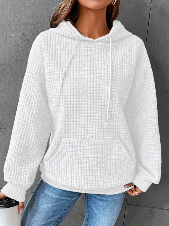 Comfortabel Plain Hoodie Voor Dames