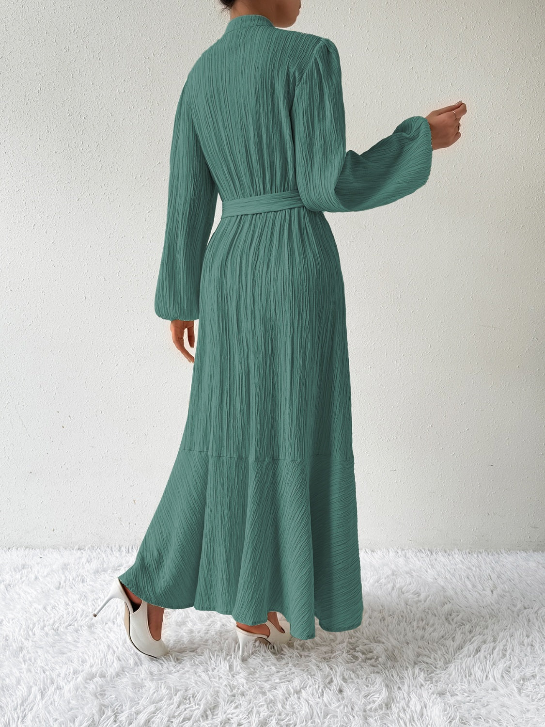Stijlvolle Boho Maxi Jurk Met lange Mouwen