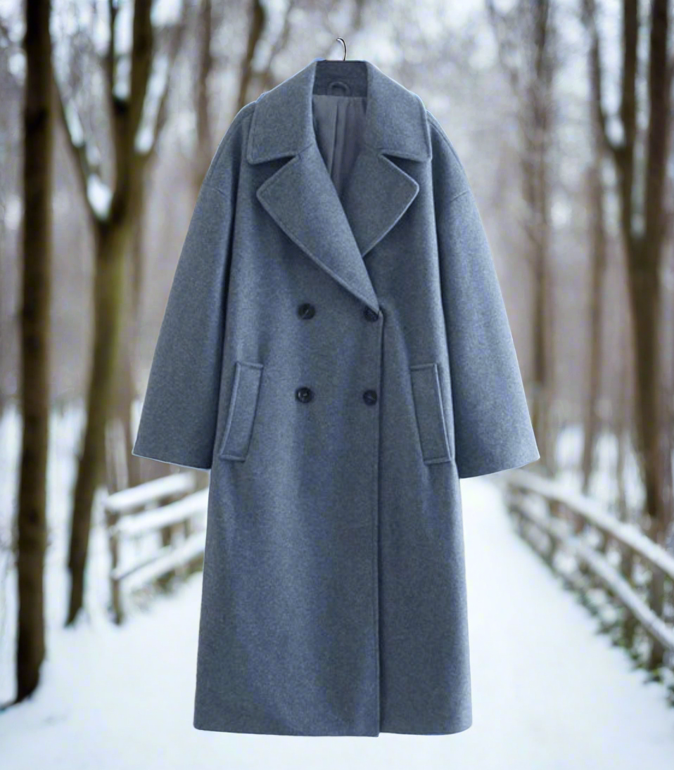 Lange gevoerde winterjas voor dames
