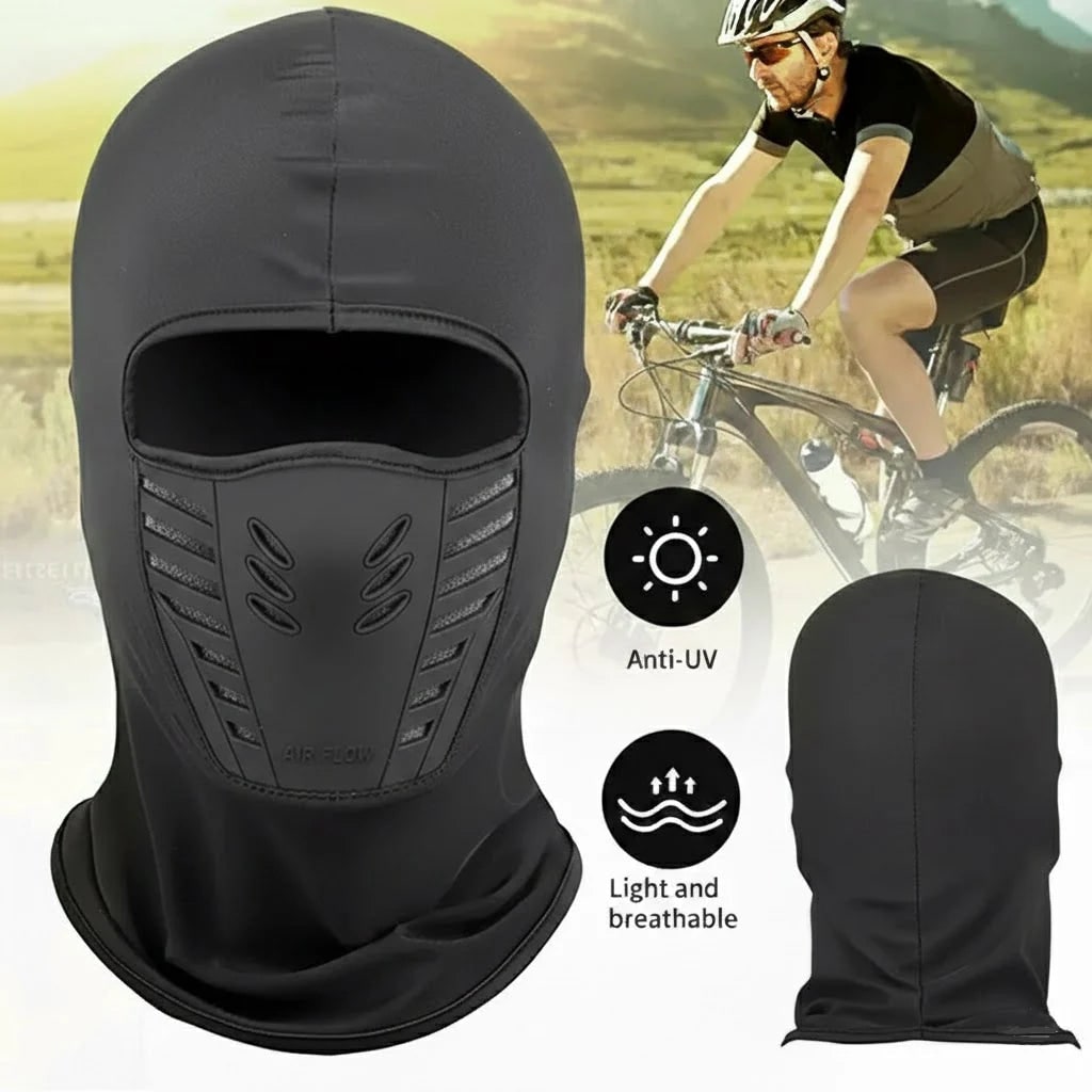 Bivakmuts met fleece en geïntegreerd rubberen ademmasker voor wintersport en buitenactiviteiten