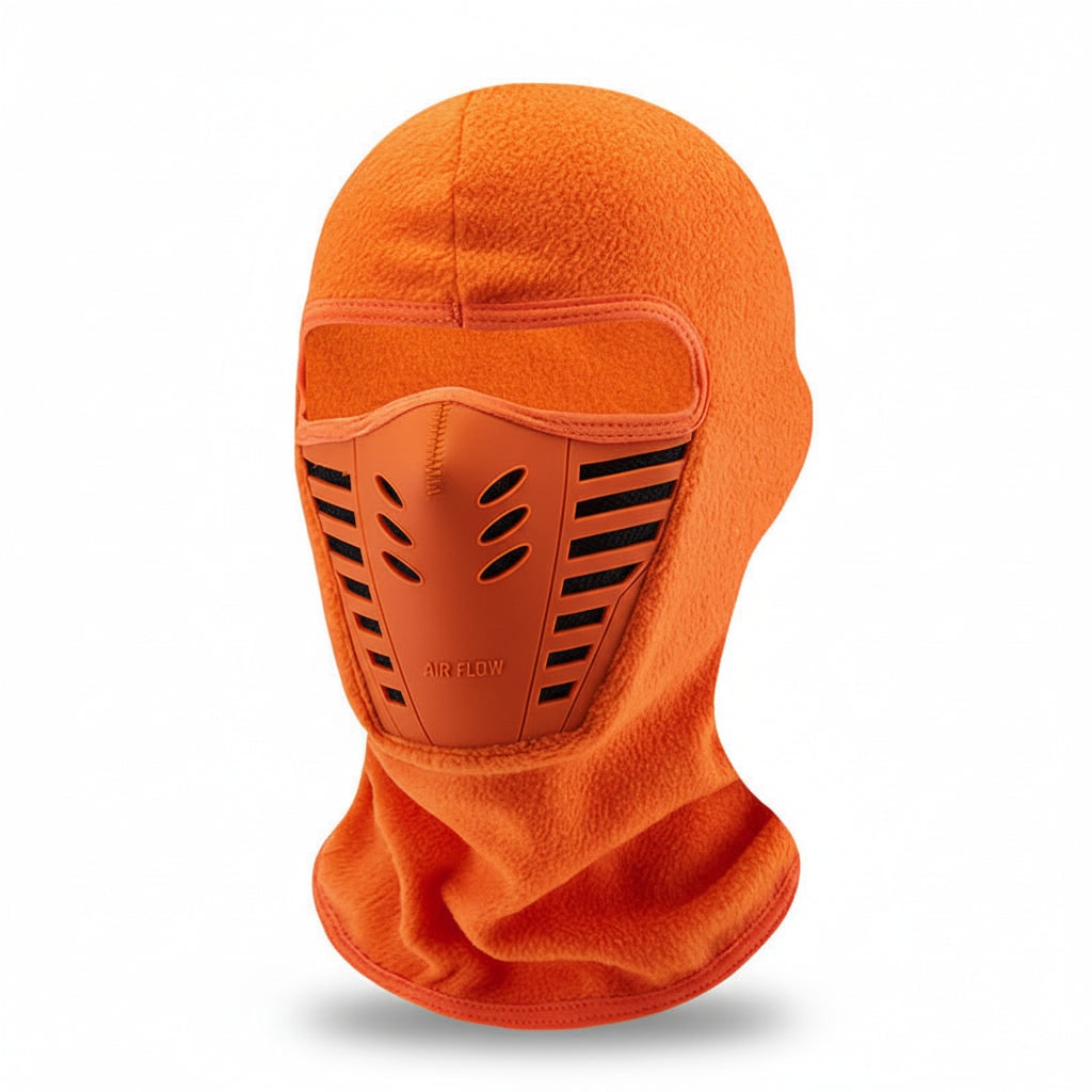 Bivakmuts met fleece en geïntegreerd rubberen ademmasker voor wintersport en buitenactiviteiten