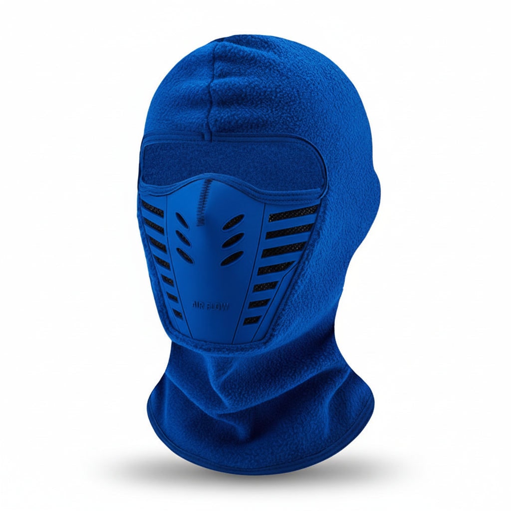 Bivakmuts met fleece en geïntegreerd rubberen ademmasker voor wintersport en buitenactiviteiten