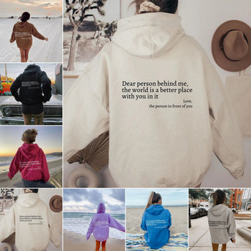 Hoodie met Print en Zakdetails voor Dames