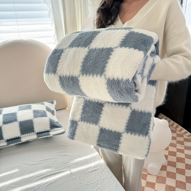 Cozy Soft Plaid Flannel Deken - Rood/Wit of Zwart/Wit - warm en Wasbaar