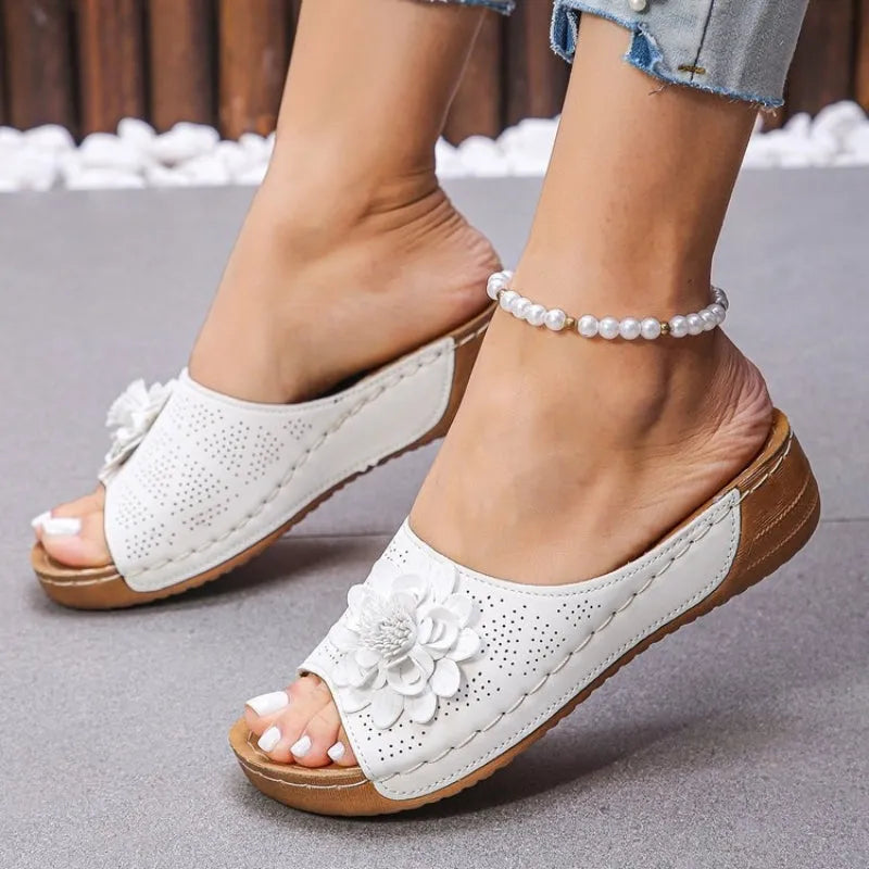 Bellatrix sandalen met plateauzool en open neus voor dames