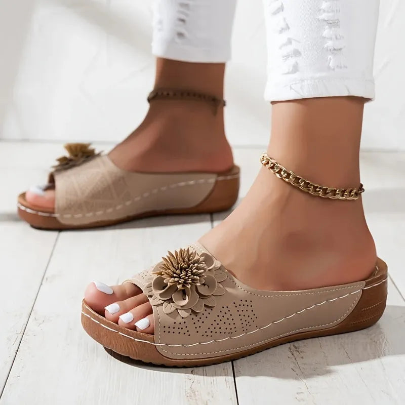 Bellatrix sandalen met plateauzool en open neus voor dames