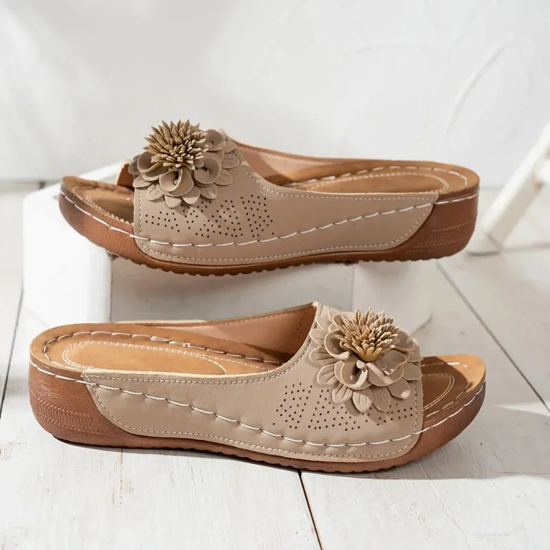 Bellatrix sandalen met plateauzool en open neus voor dames