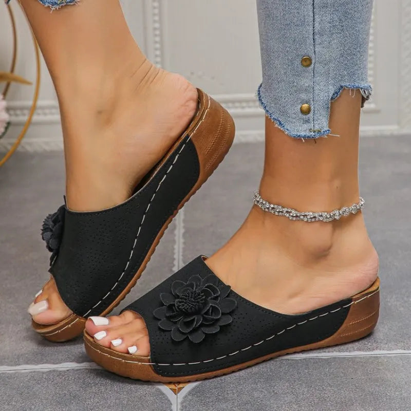 Bellatrix sandalen met plateauzool en open neus voor dames