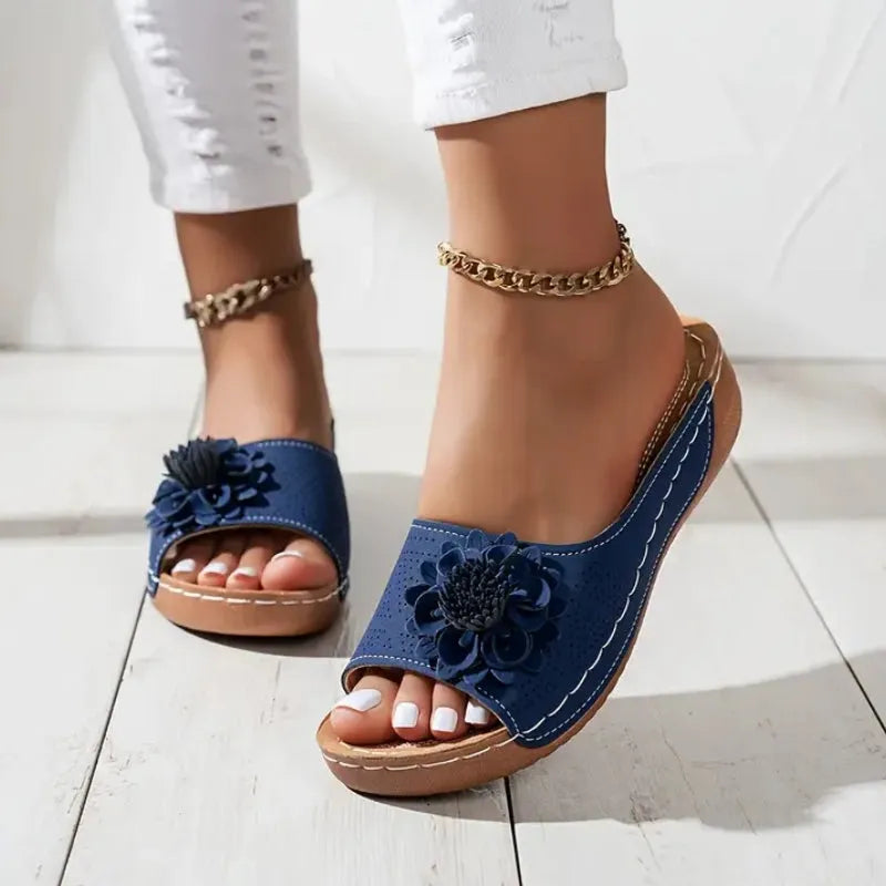 Bellatrix sandalen met plateauzool en open neus voor dames