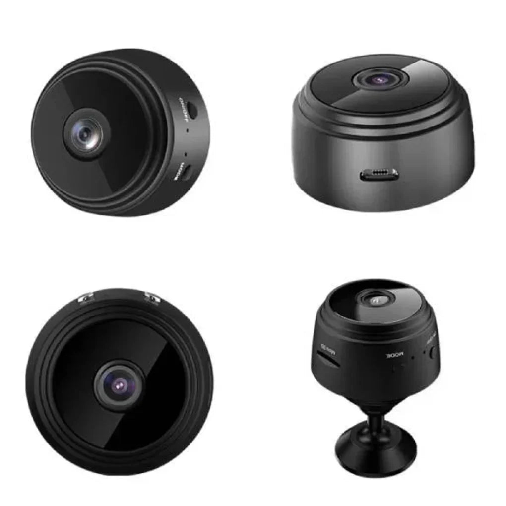 "Black HD wireless backup camera for RVs, trucks, trailers with night vision, waterproof design, perfect for safe reversing."