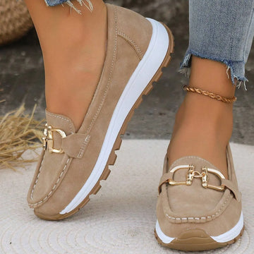 Blanca loafers met plateauzool en metallic beslag voor dames