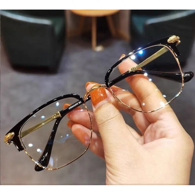 Leesbril met blauwlichtfilter, lichte flexibele pootjes en lenzen tegen vermoeide ogen