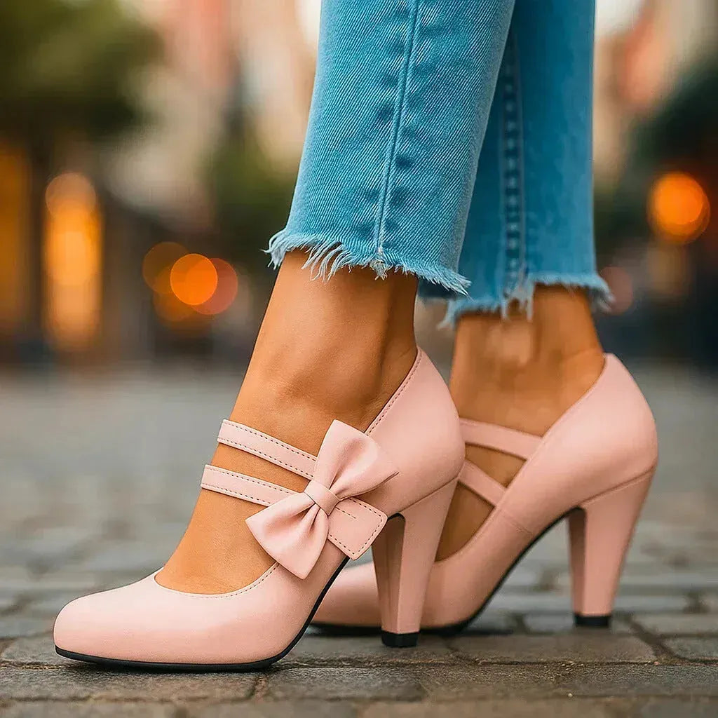 Briallen Mary Jane-pumps voor dames met blokhak