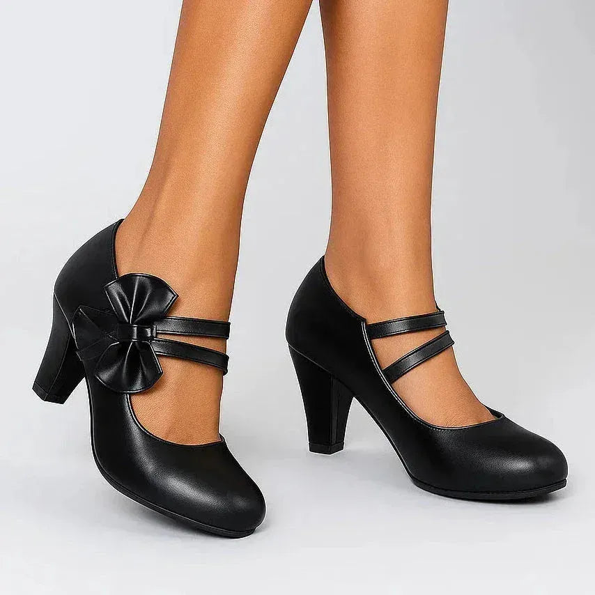 Briallen Mary Jane-pumps voor dames met blokhak