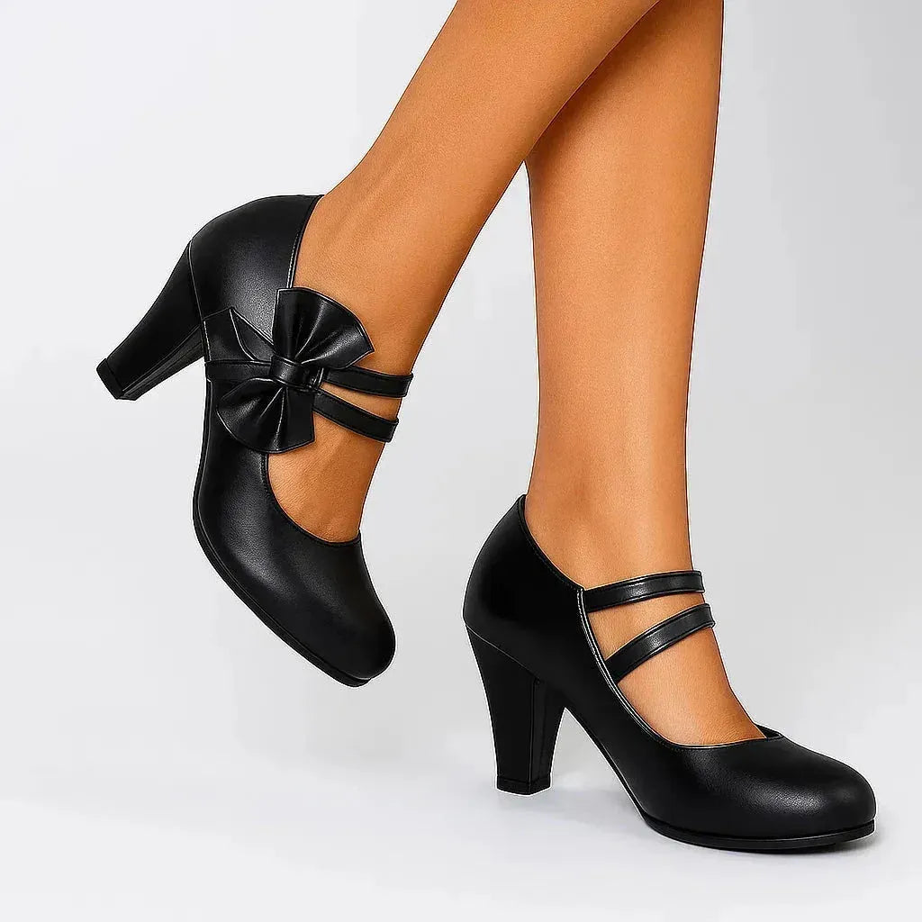 Briallen Mary Jane-pumps voor dames met blokhak