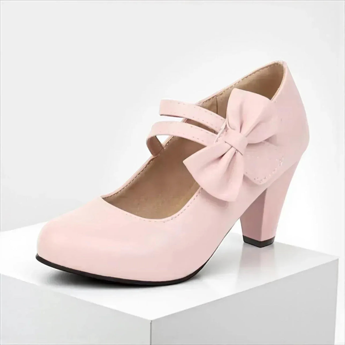 Briallen Mary Jane-pumps voor dames met blokhak