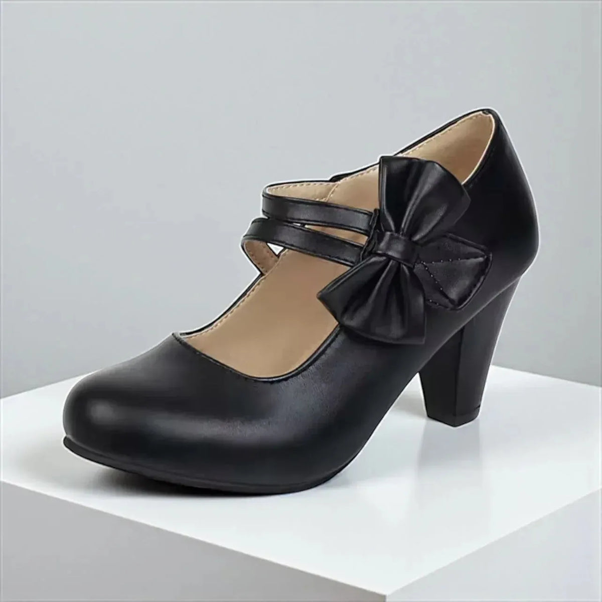 Briallen Mary Jane-pumps voor dames met blokhak