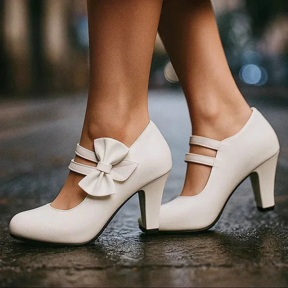 Briallen Mary Jane-pumps voor dames met blokhak