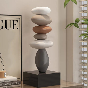 StoneBalance - Moderne Stabiele Stenen Sculptuur