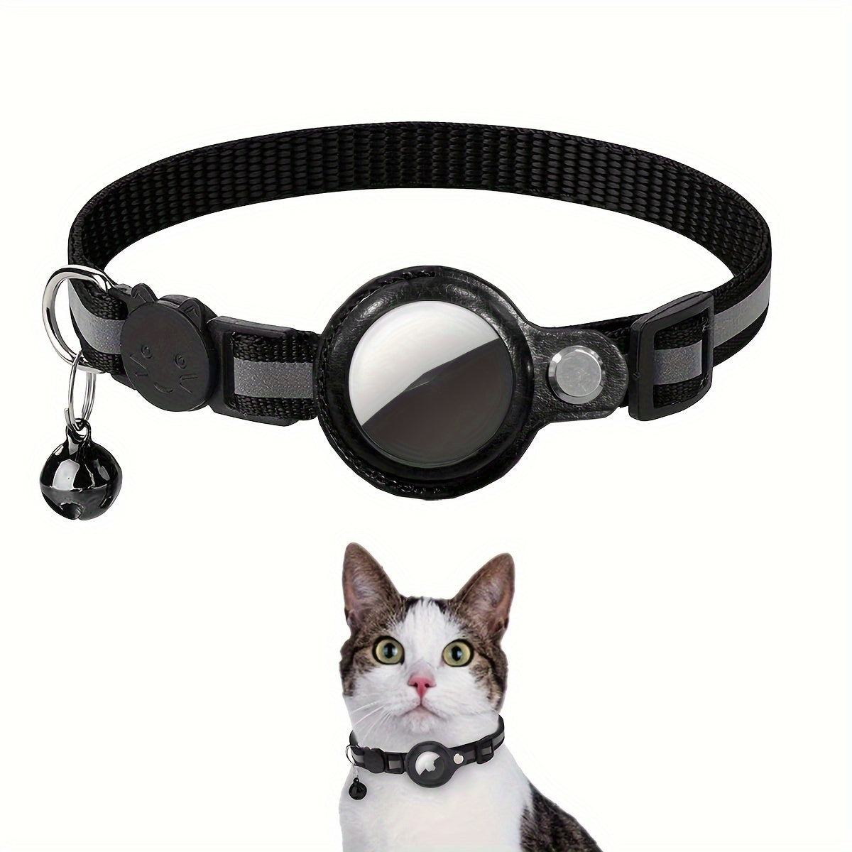 Reflecterende Kattenhalsband – Veiligheidssluiting en Belletje voor Extra Zichtbaarheid