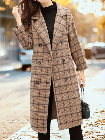Trenchcoat Voor de herfst & Winter Bruin - Chaveli