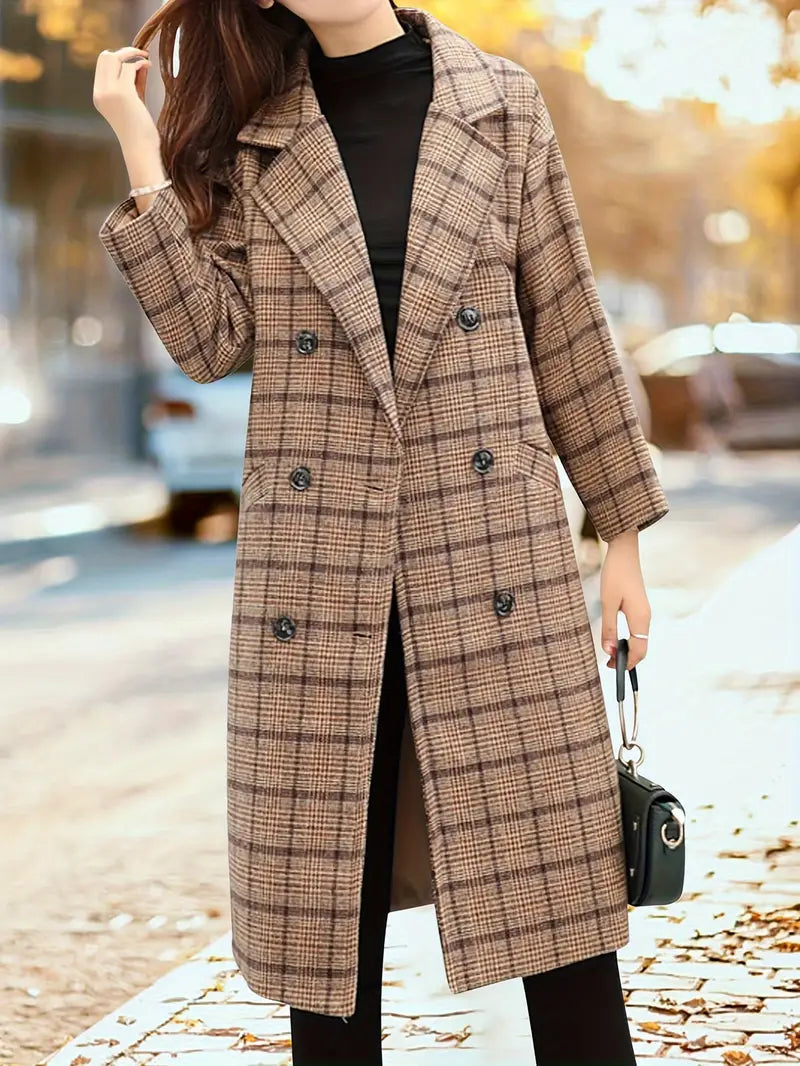 Trenchcoat Voor de herfst & Winter Bruin - Chaveli