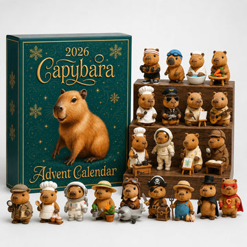 Capibara adventskalender 2026 met 24 verrassingsfiguurtjes