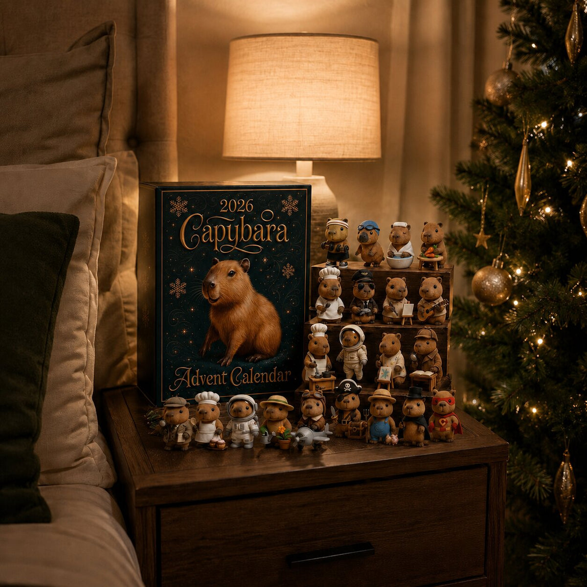 Capibara adventskalender 2026 met 24 verrassingsfiguurtjes