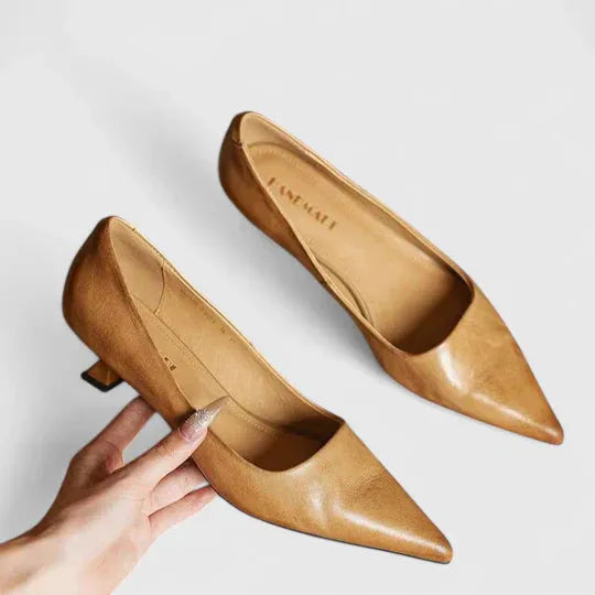Carmela pumps met spitse neus en blokhak voor dames