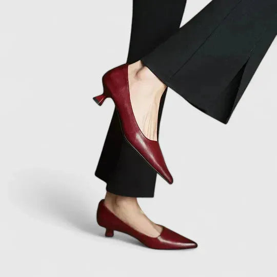 Carmela pumps met spitse neus en blokhak voor dames